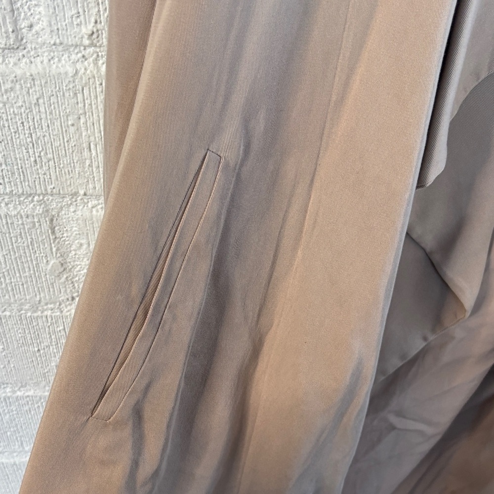 All Saints Hace Lyocell Silk Gray Chic Waterfall Jacket sz 8 - Picture 7 of 11